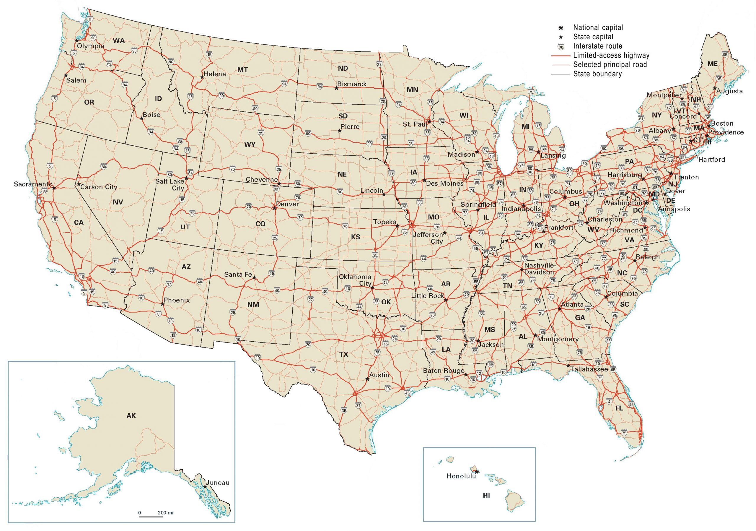 Best states for CDL truck drivers — map of US freight corridors