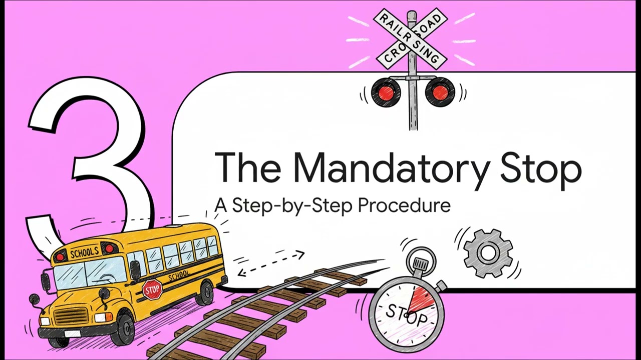 CDL Rail Crossings | School Bus & Passenger Vehicle Rules